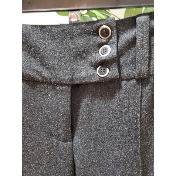 DKNY Women's Gray Wide Leg Zipper Front Slash Pockets Casual Pants Size 8 - Picture 2 of 13